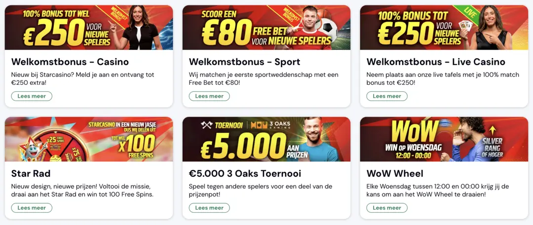 Starcasino bonus